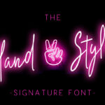 The Hand Style Font Poster 1