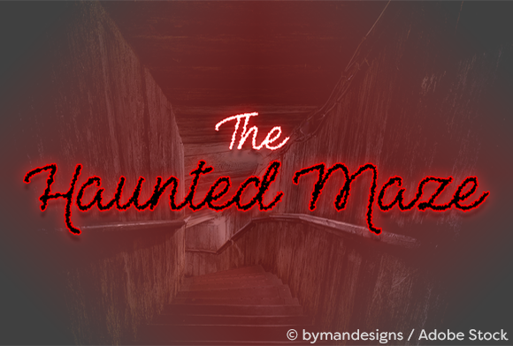 The Haunted Maze Font Poster 1