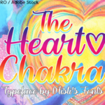 The Heart Chakra Font Poster 1