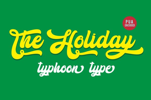 The Holiday Font Poster 1
