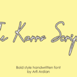 The Karrs Script Font Poster 1