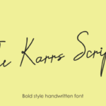 The Karrs Script Font Poster 2