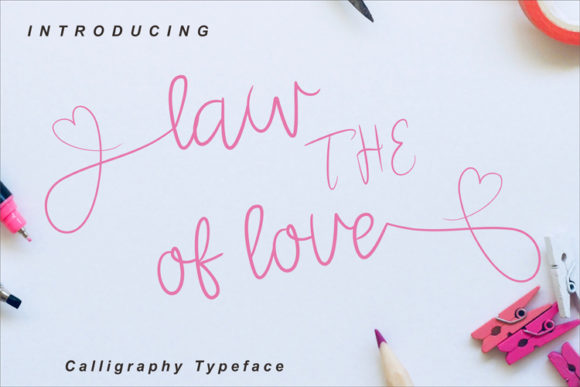 The Law of Love Font