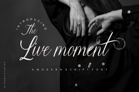The Live Moment Font Poster 1