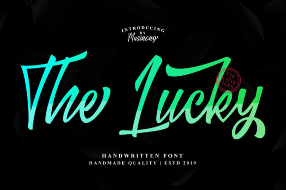 The Lucky Font Poster 1