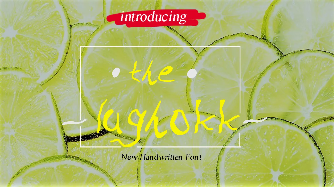The Lughokk Font The Lughokk Font Poster 1
