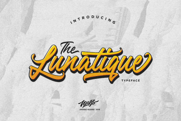 The Lunatique Font Poster 1