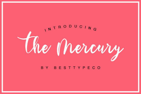 The Mercury Font Poster 1