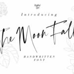 The Moon Falls Font Poster 1