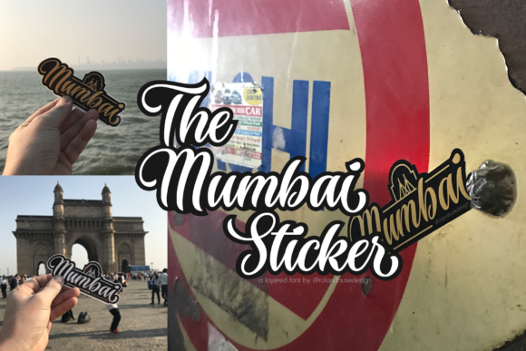 The Mumbai Sticker Font Poster 1