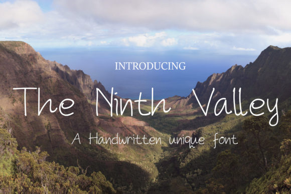 The Ninth Valley Font Poster 1