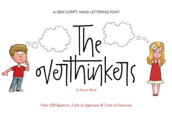 The Overthinkers Font Poster 1