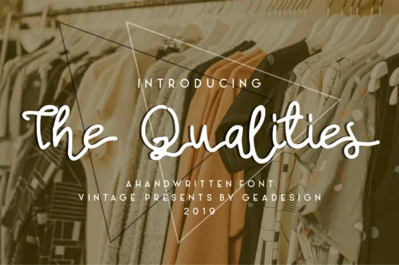 The Qualities Font The Qualities Font Poster 1