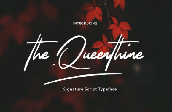 The Queenthine Font Poster 1