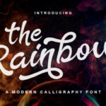 The Rainbow Font Poster 1