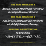 The Real Magazine Font Poster 7