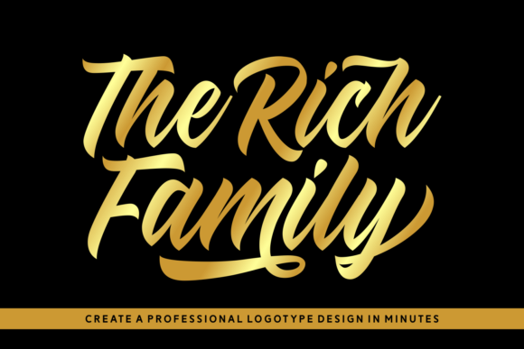 The Rich Family Font Poster 1
