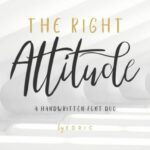 The Right Attitude Duo Font Poster 1