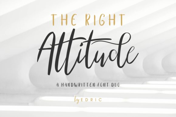 The Right Attitude Duo Font Poster 1