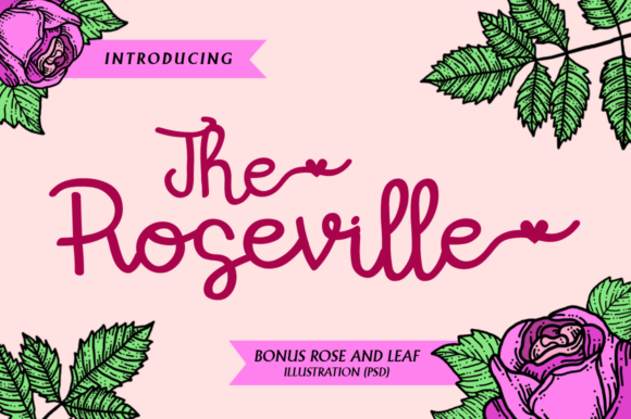 The Roseville Font Poster 1