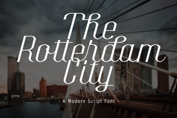 The Rotterdam City Font Poster 1