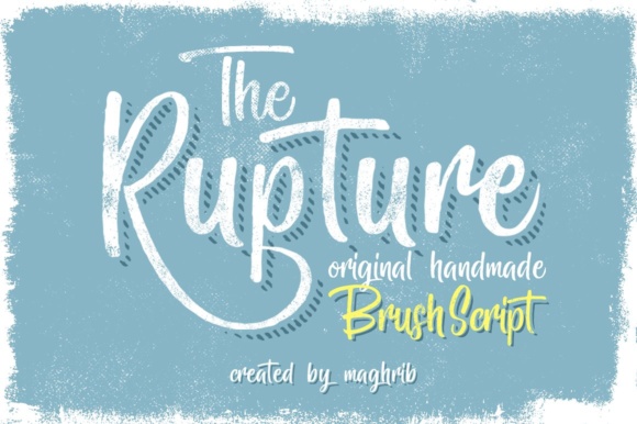 The Rupture Font Poster 1