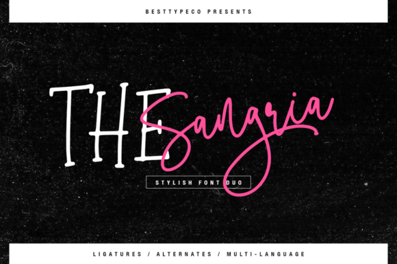 The Sangria Duo Font