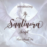 The Santinora Font Poster 1