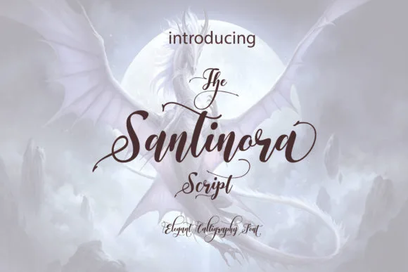 The Santinora Font The Santinora Font Poster 1