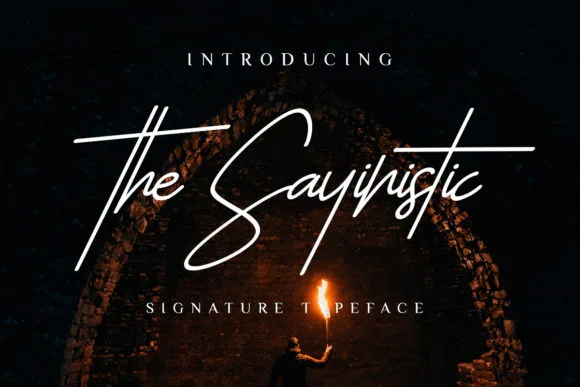 The Sayinistic Font The Sayinistic Font Poster 1