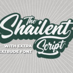 The Shailent Font Poster 11