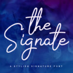 The Signate Font Poster 1