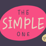 The Simple One Font Poster 1