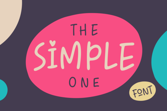 The Simple One Font Poster 1