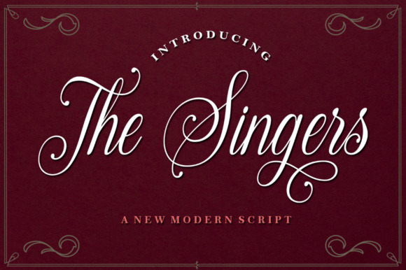 The Singers Font Poster 1