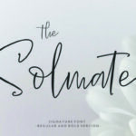 The Solmate Script Font Poster 1