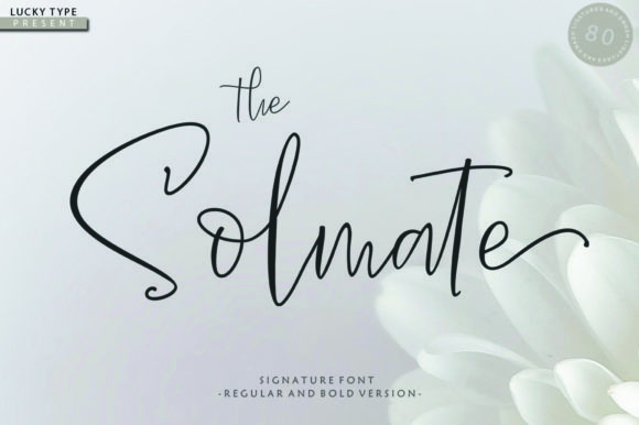 The Solmate Script Font Poster 1