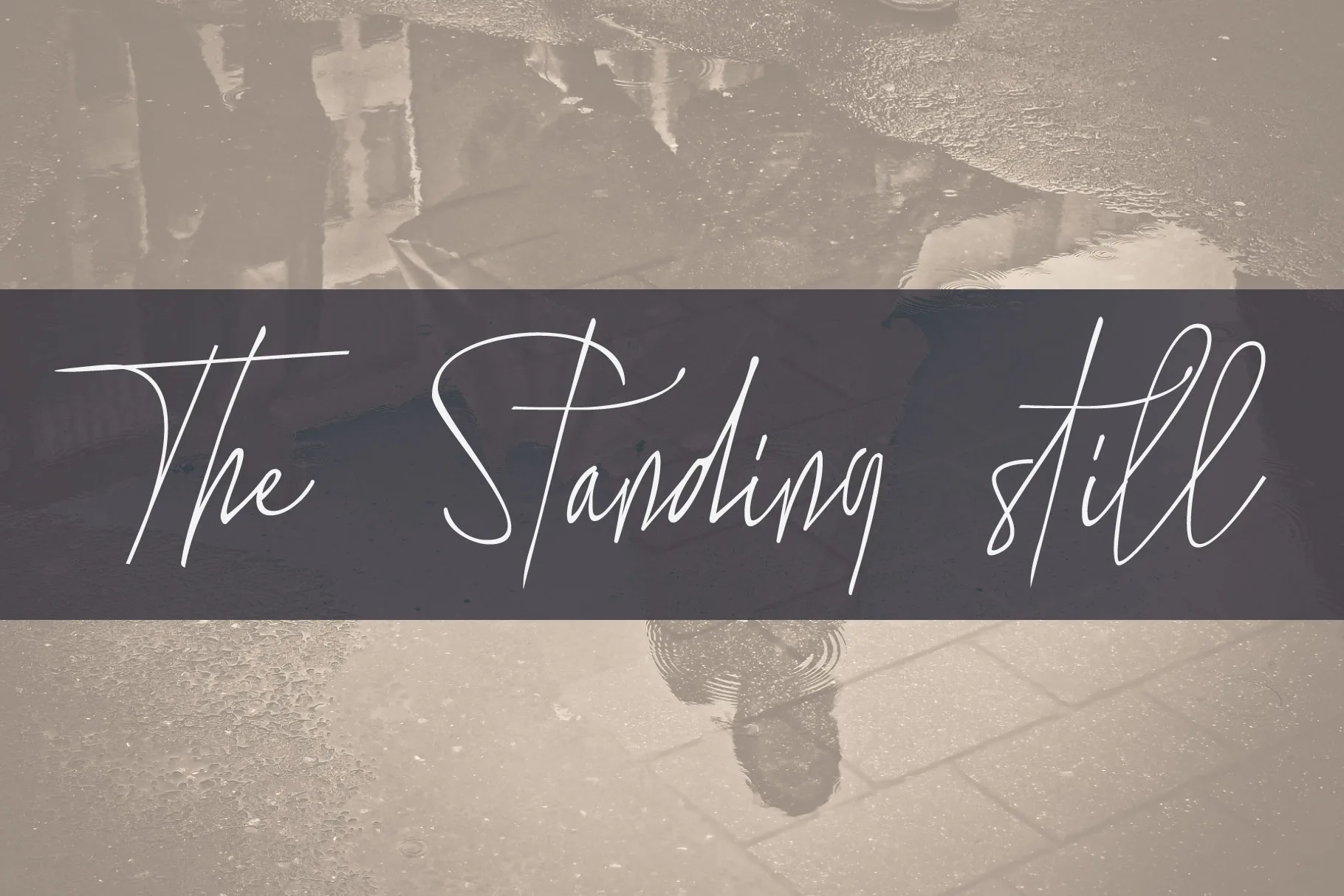 The Standing Still Font The Standing Still Font Poster 1