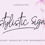 The Stylistic Sign Font Poster 1