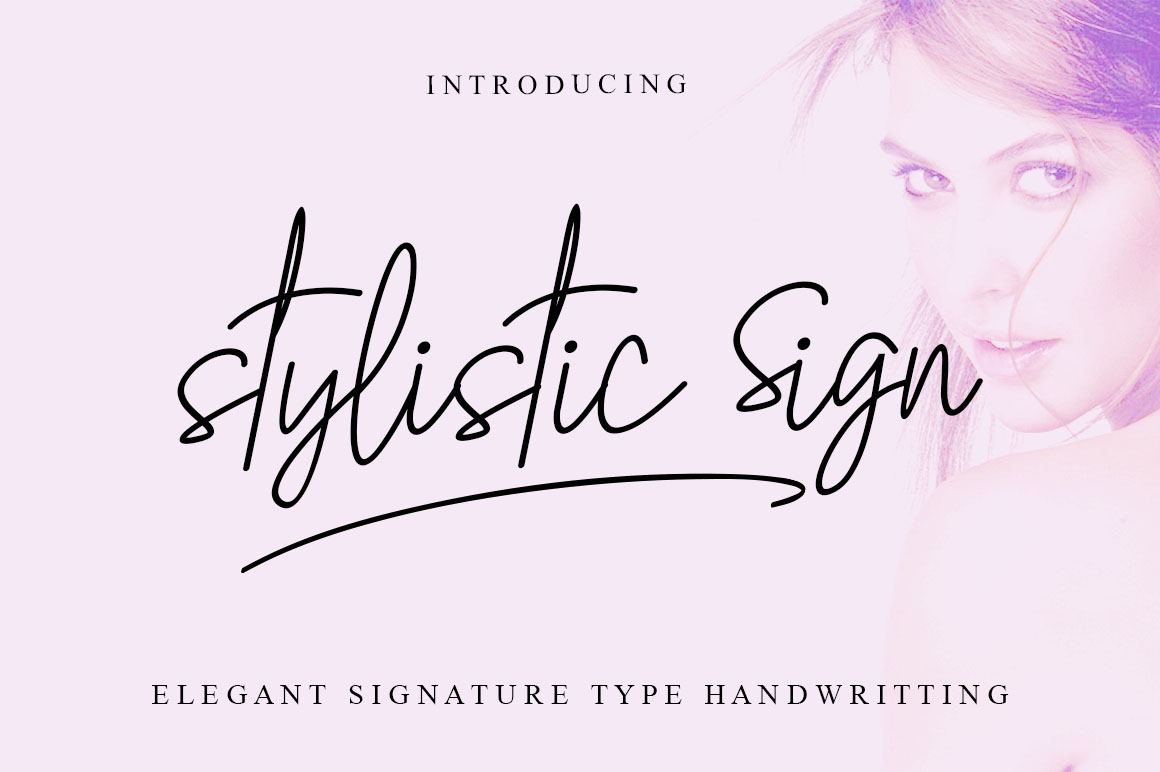 The Stylistic Sign Font Poster 1