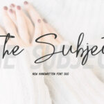 The Subject Duo Font Poster 1