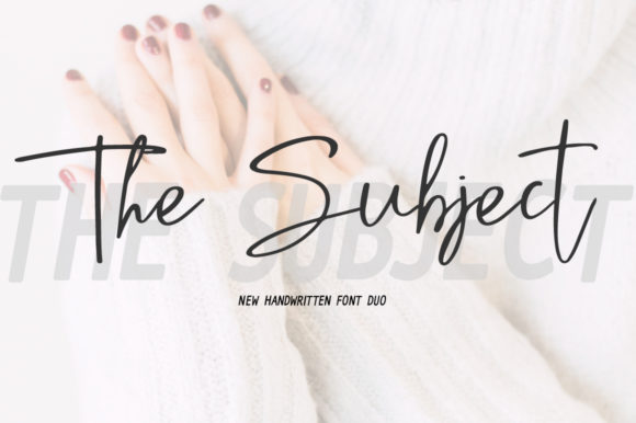 The Subject Duo Font Poster 1
