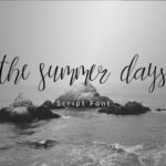 The Summer Days Script Font Poster 1