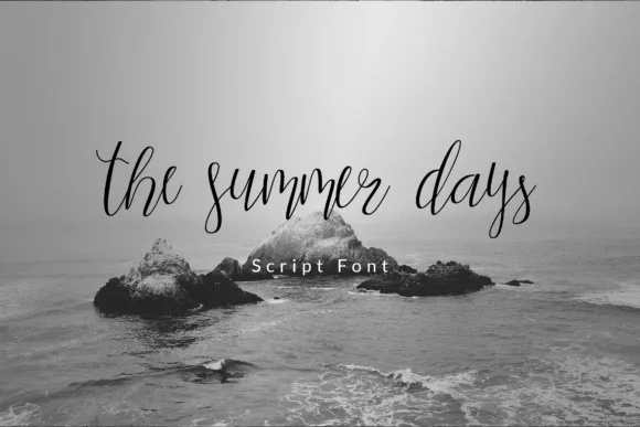 The Summer Days Script Font The Summer Days Script Font Poster 1