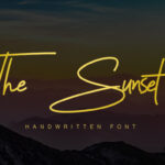 The Sunset Font Poster 1