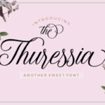 The Thuressia Script Font Poster 1