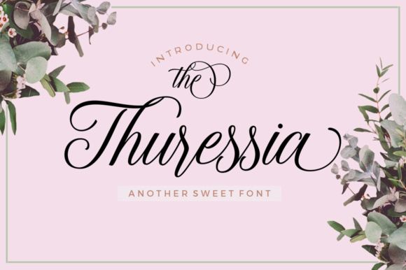 The Thuressia Script Font Poster 1