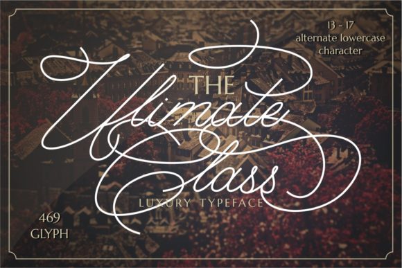 The Ultimate Class Font Poster 1