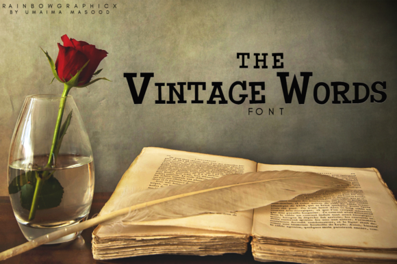 The Vintage Words Font