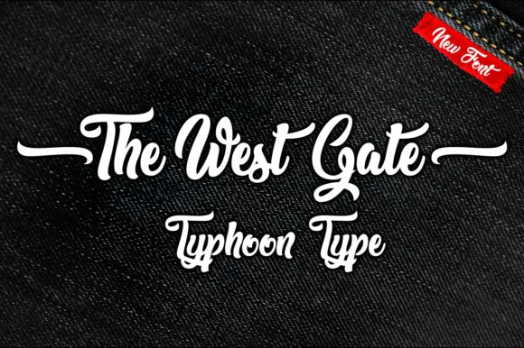 The West Gate Font The West Gate Font Poster 1